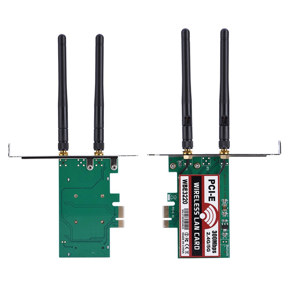 Adapter Wifi 2.4G / 5G 300Mbps PCI-E 2 băng tần kép cho Laptop Mac | BigBuy360 - bigbuy360.vn