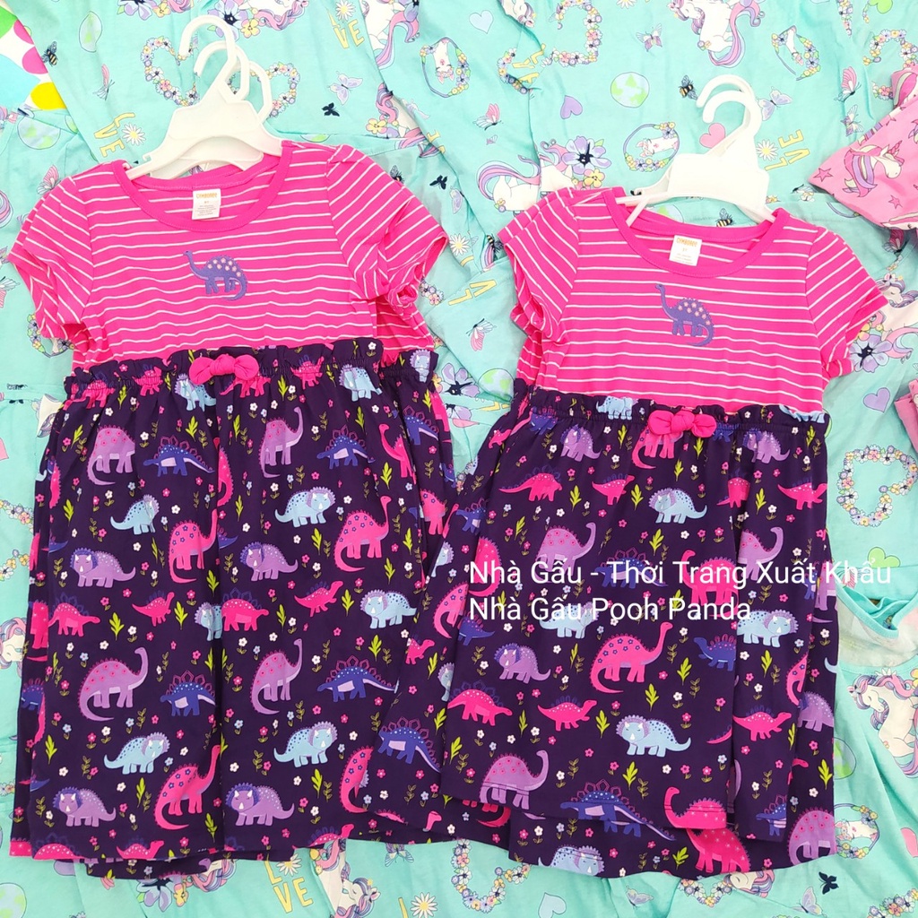 Đầm GYMBOREE hồng khủng long BG224