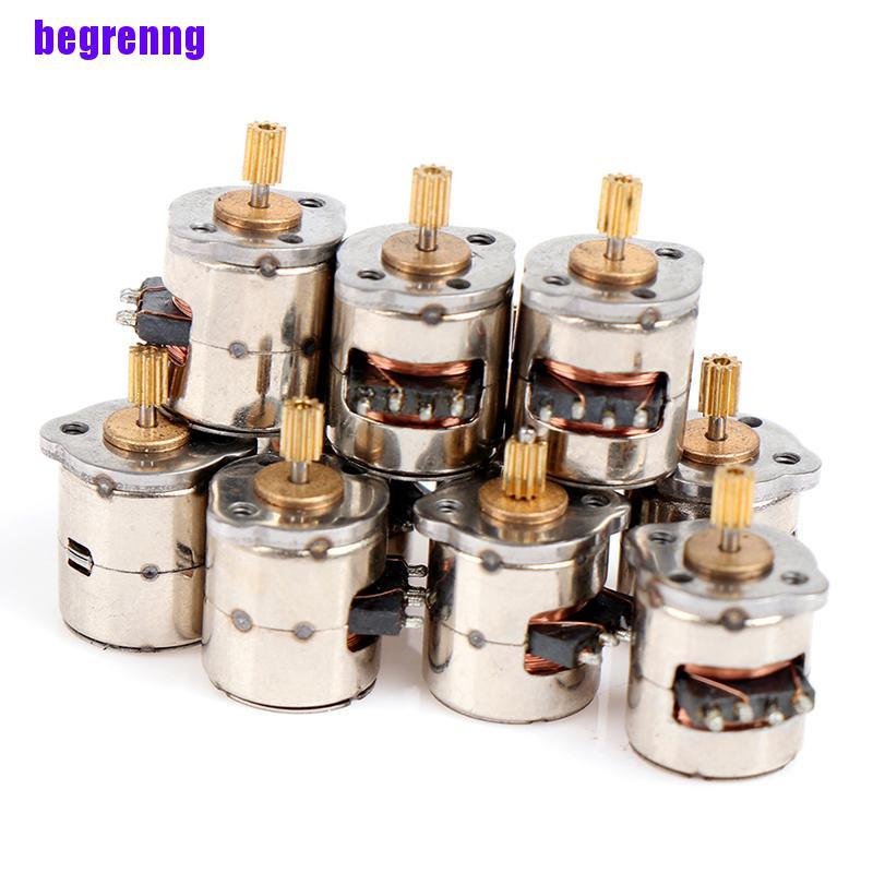 Set 10 Động Cơ Bước 4 Răng 8mm 2 Pha Có 9 Răng Nhỏ