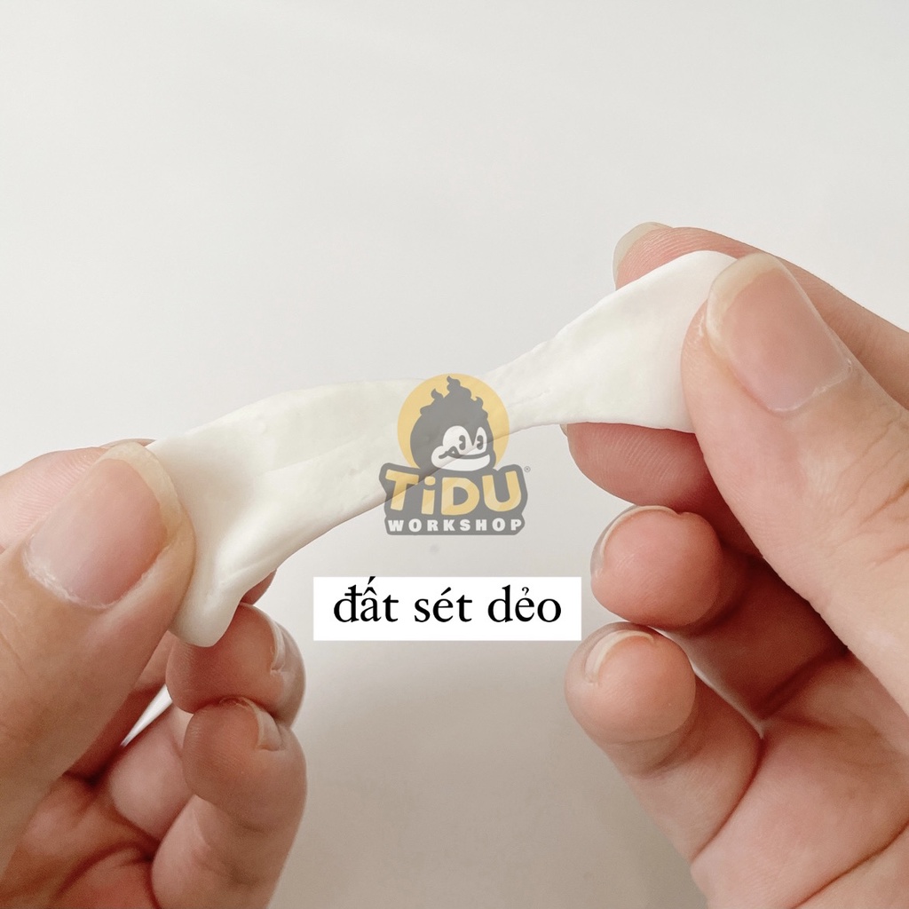 ĐẤT SÉT TỰ KHÔ LOẠI SIÊU DẺO, NHANH KHÔ TỪ TIDUWORKSHOP