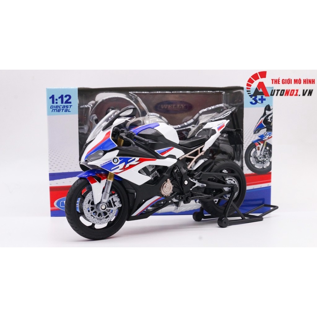 MÔ HÌNH XE BMW S1000RR 2021 1:12 WELLY 7970