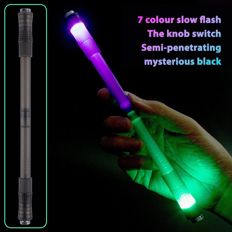 🌈Bút Quay Nghệ Thuật Phát Sáng Mod Có Đèn Led Đổi Màu Cá Tính Với Sao Bơ Viết Mực Xoay đẹp Dễ Thương Pen Spinning