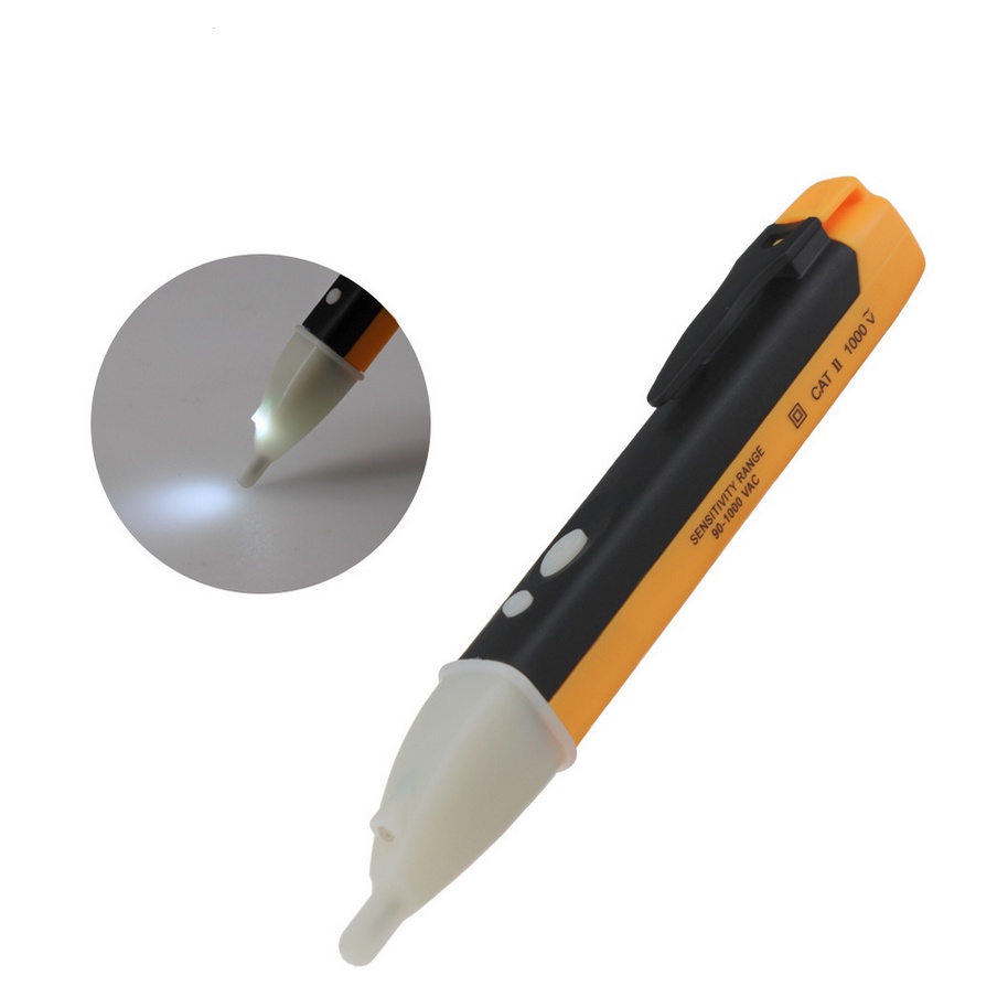 AIDEEPEN Bút thử điện cảm biến kỹ thuật số đèn LED 90V-1000V chuyên dụng