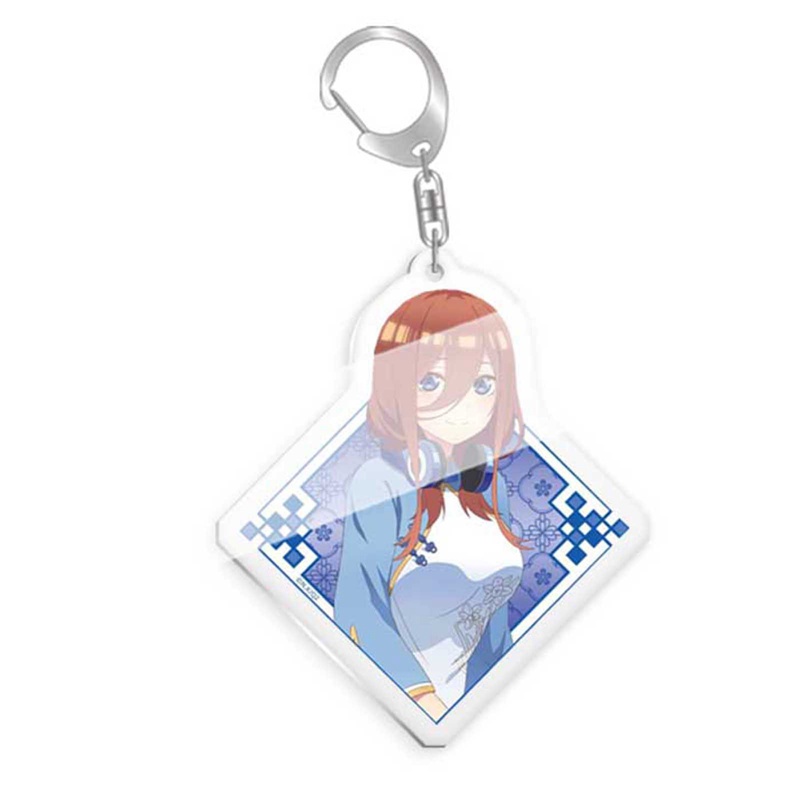 Móc khóa nhựa acrylic hình nhân vật anime Nakano Ichika Nino Miku Yotsuba Itsuki Sisters Heart