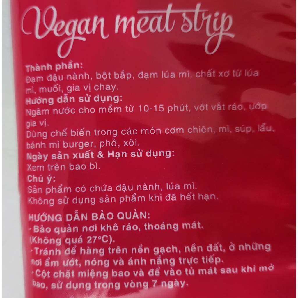 [Gói 100g] BÓNG CÁ CHAY [VN] ÂU LẠC Vegan Meat Strip