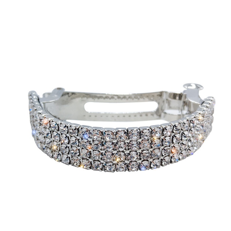 Kẹp Tóc Càng Cua Lớn Bằng Hợp Kim Đính Đá Lấp Lánh Cho Trang Trí Tóc Barre