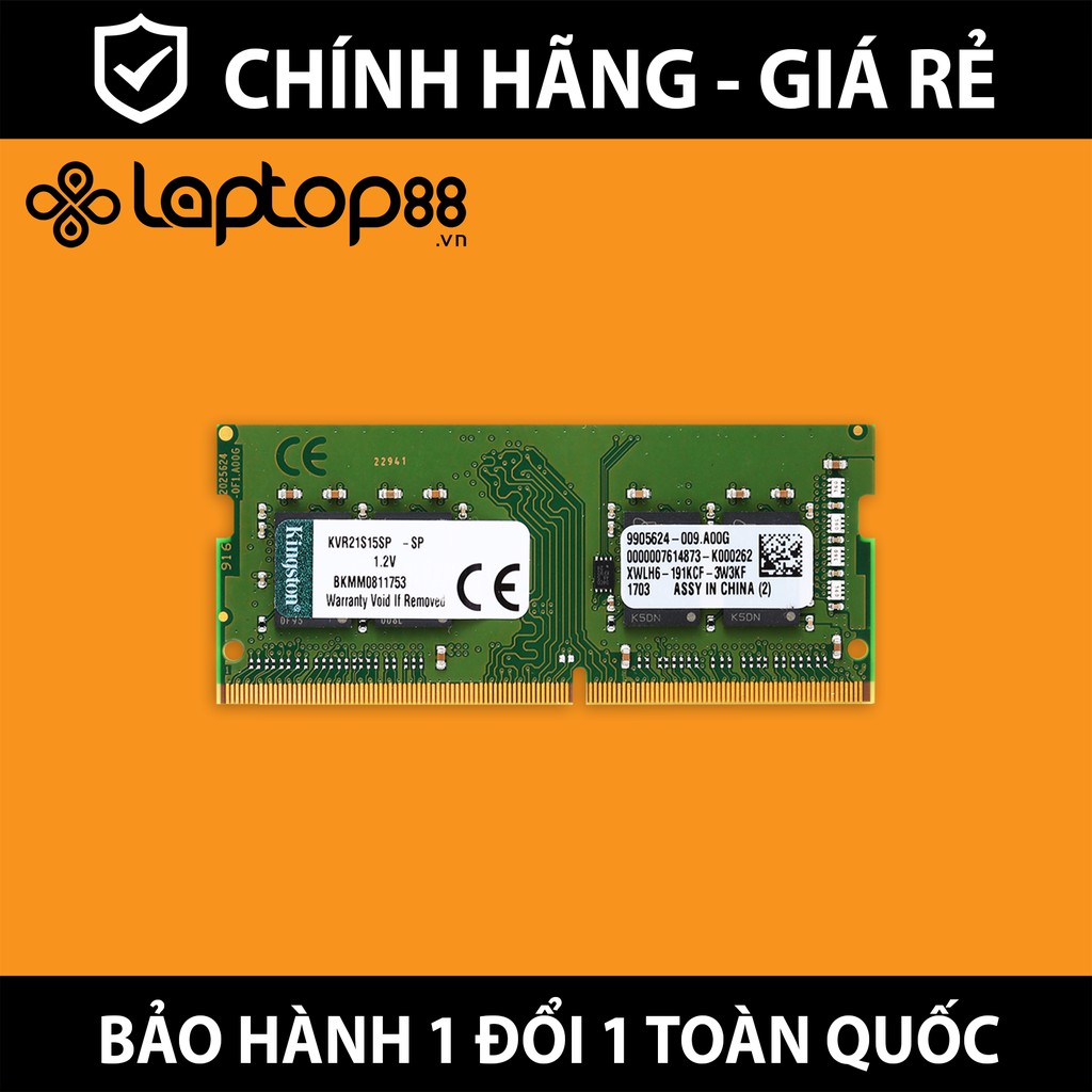 RAM Laptop DDR4 Kingston 2400Mhz - 2666Mhz -3200Mhz - Bảo hành 36 tháng 1 đổi 1 - Phân phối chính hãng Vĩnh Xuân