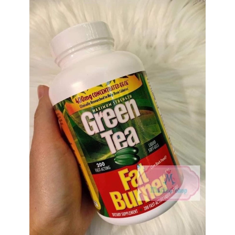 [Hàng Chính Hãng]Giảm Cân Trà Xanh Green Tea Fat Burner 200viên