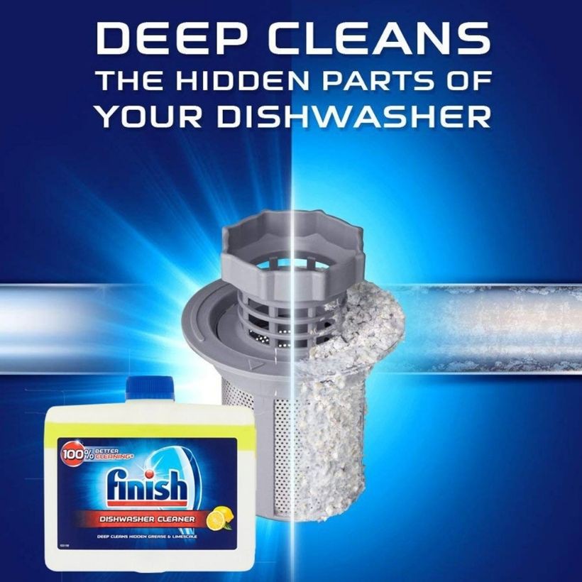 Dung dịch vệ sinh máy rửa bát, nước vệ sinh máy rửa bát Finish 250ml hương chanh