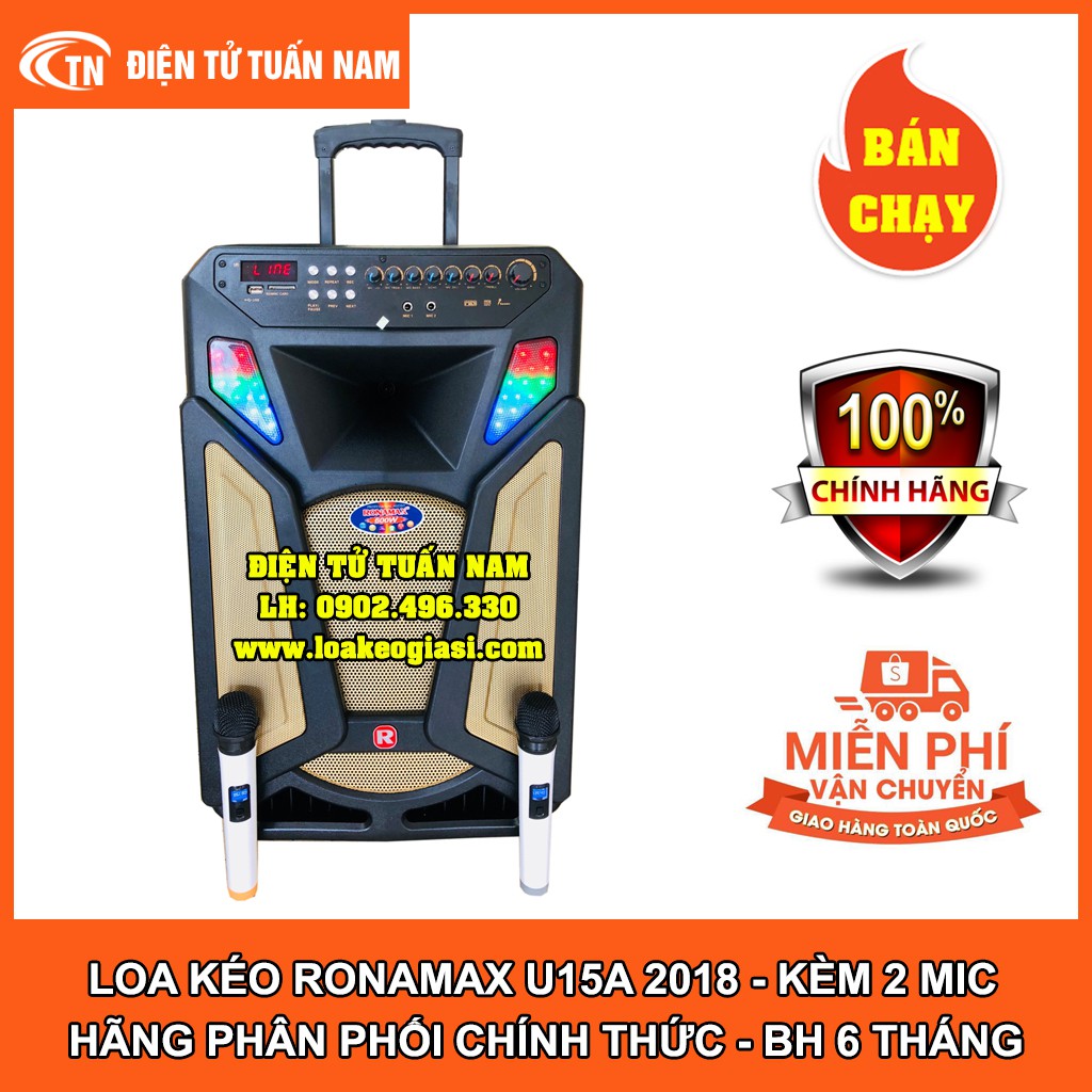 [FREESHIP TOÀN QUỐC] LOA KÉO DI ĐỘNG RONAMAX U15A 2018