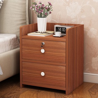 Kệ tủ đầu giường phòng ngủ đựng đồ giả gỗ đặc mini lưu trữ nhỏ đơn giản và hiện đại