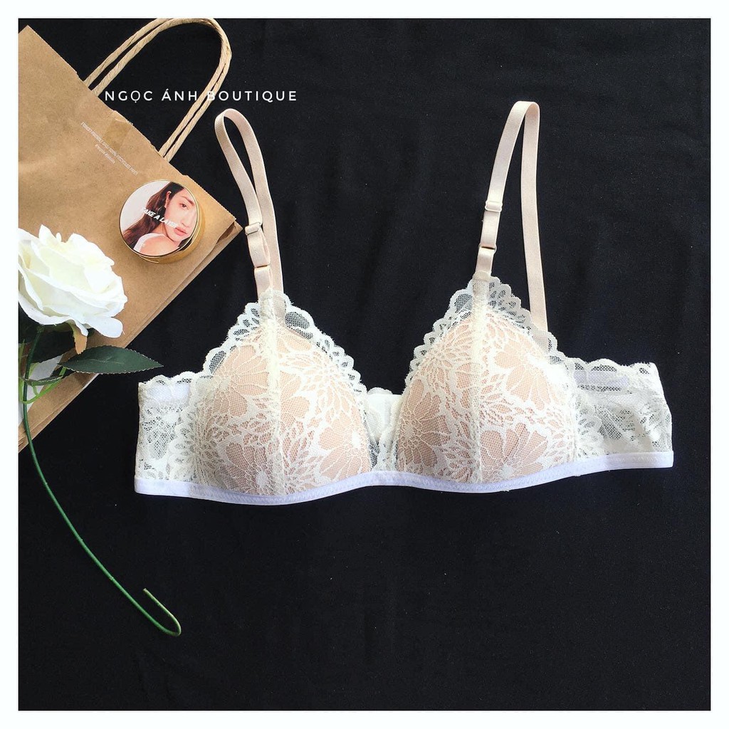 CB07- RẬP ÁO BRALETTE REN CÓ ĐÁP REN BÊN SƯỜN
