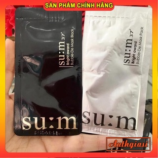 Combo Miếng Sum thải độc sủi bọt Sum37 Bright Award Bubble-De Mask