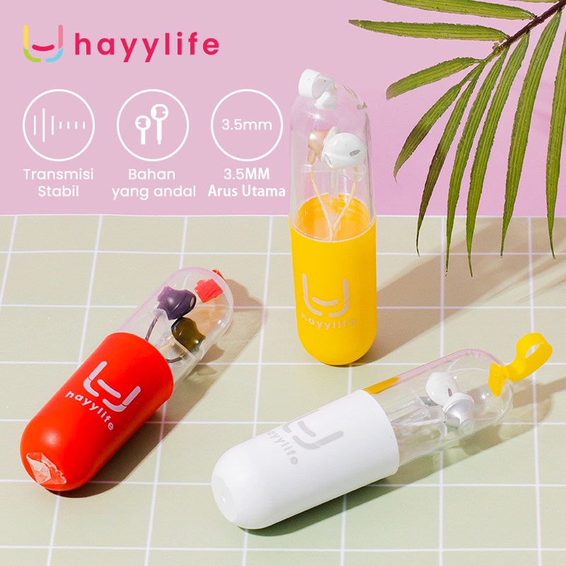 (CLEARANCE) Tai Nghe / Tai Nghe Nhét Tai Hayylife - Tai Nghe Nhét Tai Chống Ồn Chất Lượng Cao HL-CBB606