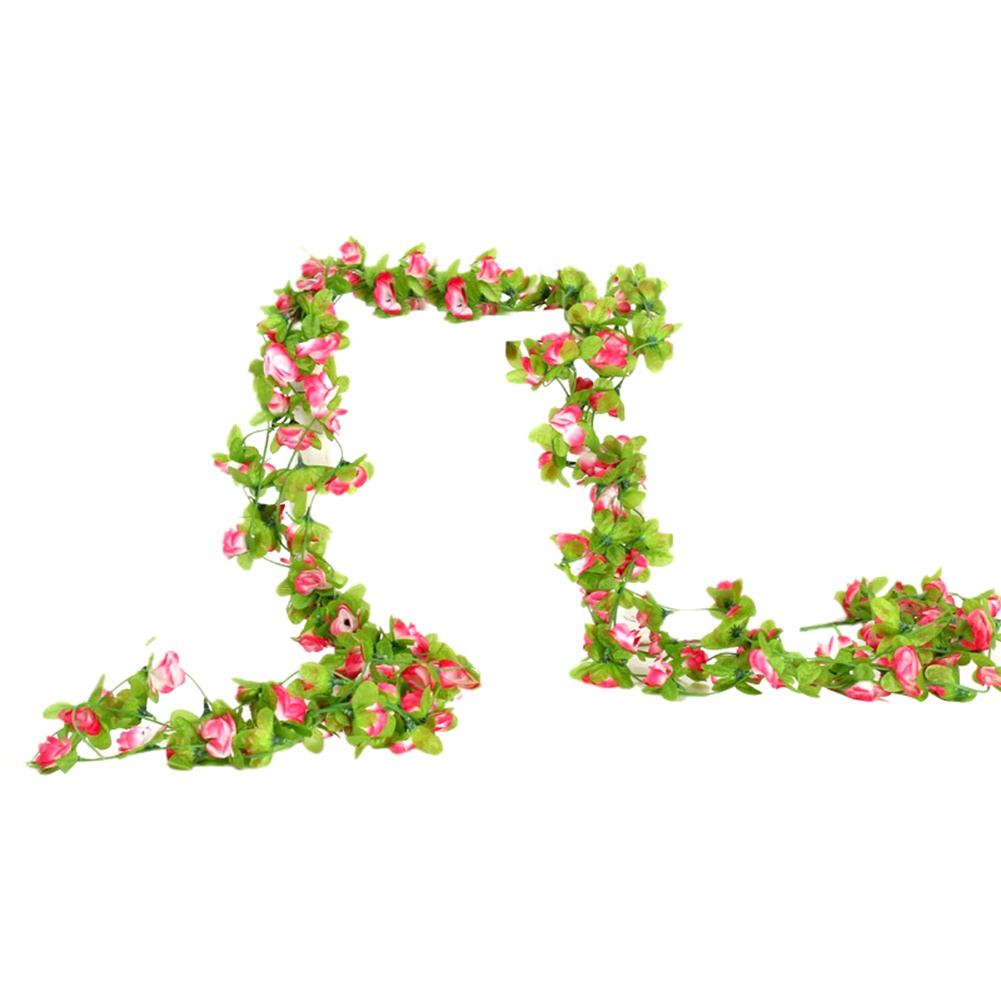 Dây Leo Hoa Hồng Giả Bằng Lụa Dùng Trang Trí Jp6--2.3M