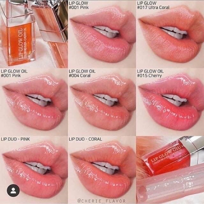 Son dưỡng dạng dầu Dior Addict lip glow oil 001 PINK Cherry Màu hồng - unbox