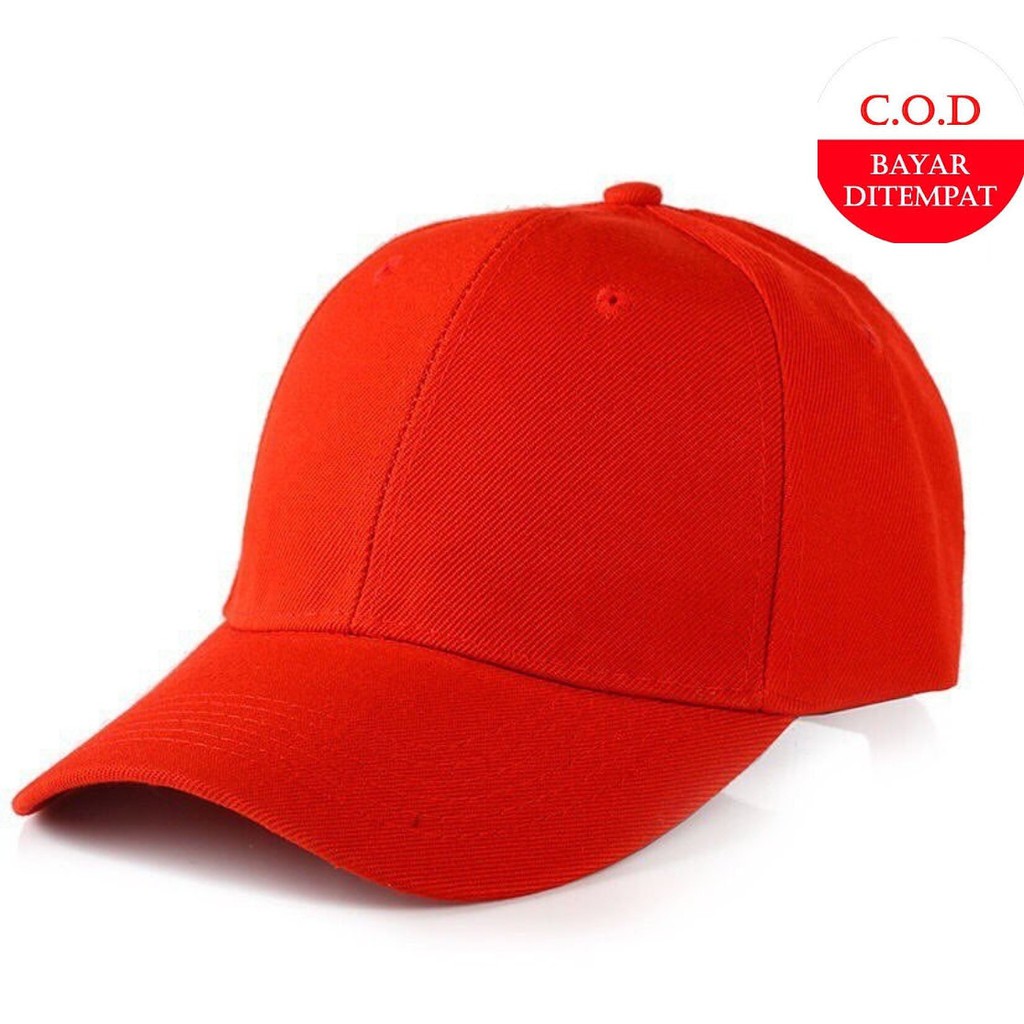 Kẹp sắt giữ mũ lưỡi trai màu đỏ trơn đính đá cho nam nữ