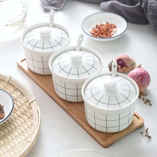 Hũ đựng gia vị sứ cao cấp