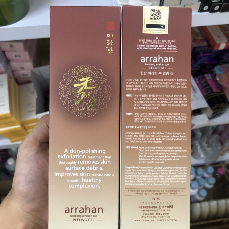 Tẩy da chết 💖FREESHIP💖 Tẩy da chết Arrahan Đông Y 180ml | BigBuy360 - bigbuy360.vn