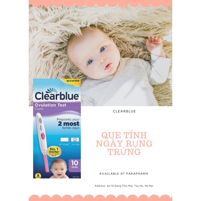 Que điện tử Clearblue Digital Ovulation test