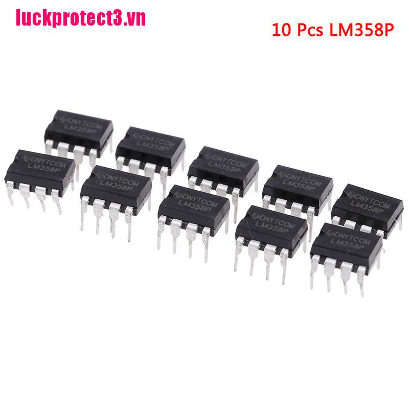 Set 10 Linh Kiện Điện Tử Lm358P Opamp Dual 0-70deg C 8-dip