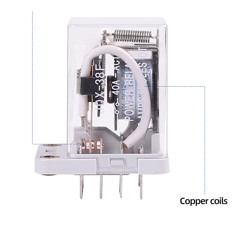 Rơ Le Điện Từ JQX-38F 3Z 40A 11pin DC12V DC24V AC110V AC220V Kèm Đế