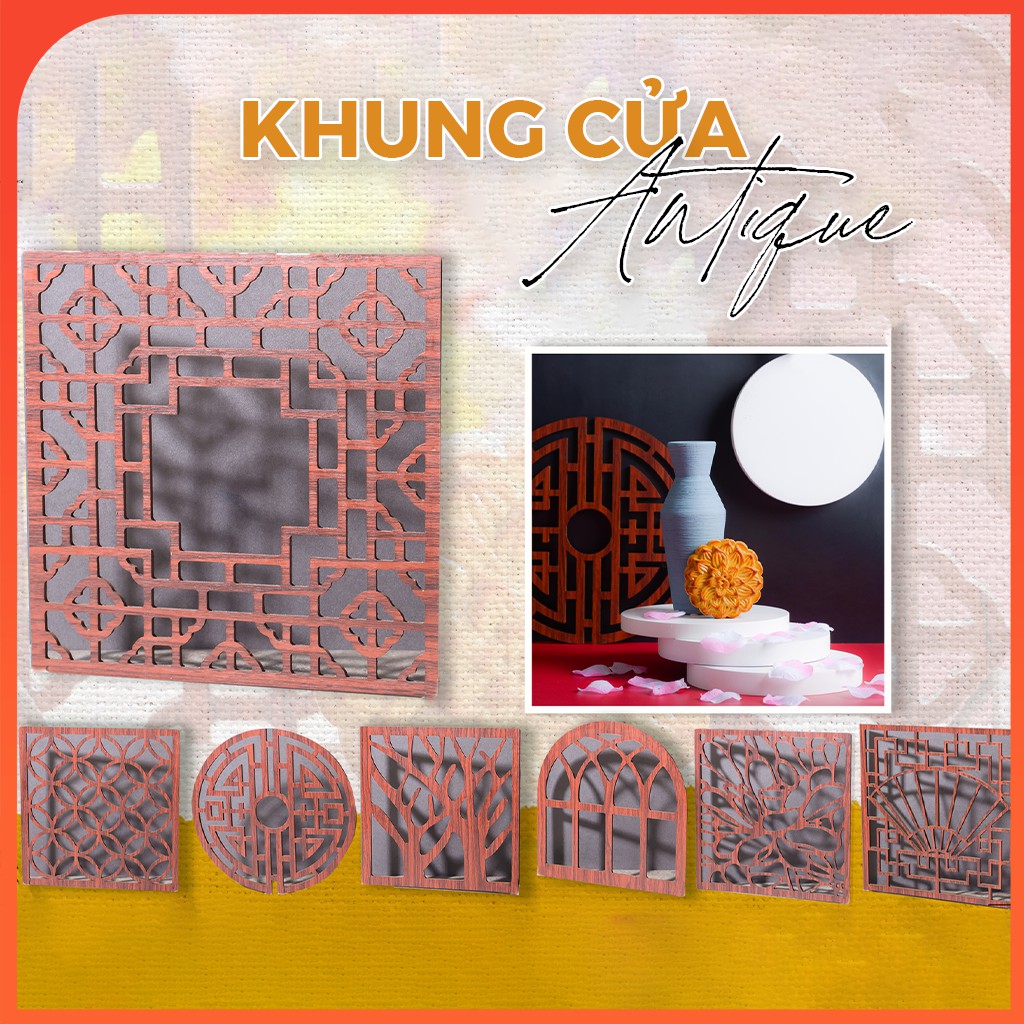 Khung cửa sổ Antique đậm chất phương Đông - TiTiDecor