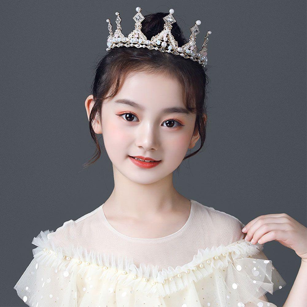 Vương Miện Cài Tóc Bằng Hợp Kim Phong Cách Hàn Quốc Cho Cô Dâu