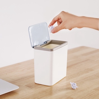 Desktop trash can creative high-quality plastic clamshell office small debris small storage bin