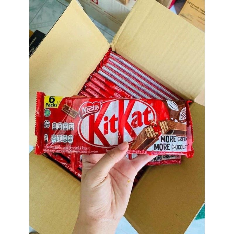 [combo 10 gói ]Kitkat socola gói 6 thanh 119g date 4/2022