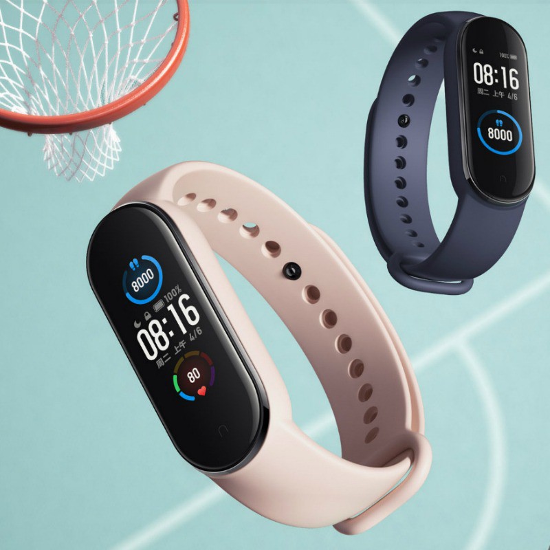 Dây Đeo Thay Thế Chất Liệu Silicon Trơn Xiaomi Miband 5 mi band 6 Nhiều Màu