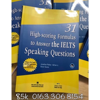 31 high-scoring formulas to answer the ielts speaking questions - in đen trắng - bìa màu - khổ a4