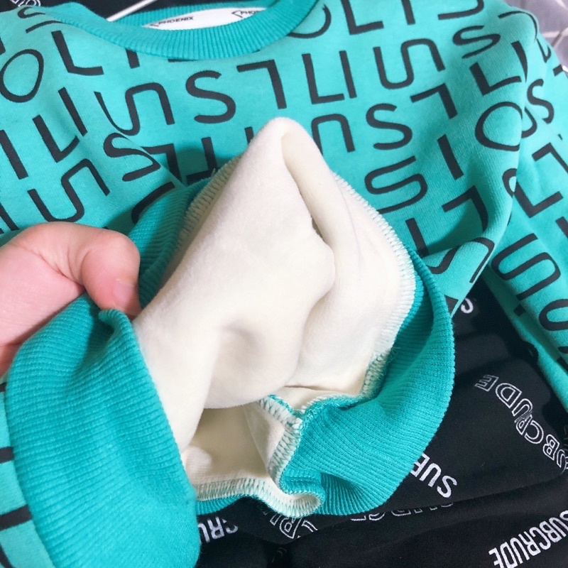 ÁO HOODIE NỈ LÓT NHUNG CHO BÉ TRAI SIZE NHÍ