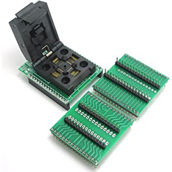 TQFP32 Arduino Socke Đế kẹp nạp chương trình arduino Atmega328 SMT Test Socket - TQFP-LQFP-QFP32 to DIP28 Socket
