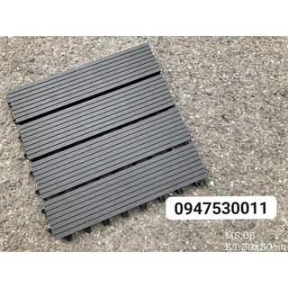Vỉ Sàn Gỗ Nhựa Composite Lót Sàn Ban Công, Sân Vườn .Kích thước 30cm*30cm.Nhận thi công