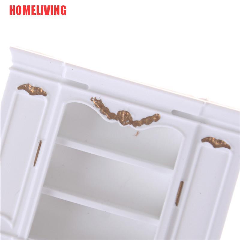 Mô Hình Kệ Sách / Nội Thất Màu Vàng Dùng Trang Trí Nhà Búp Bê