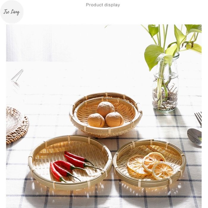 Rổ tre đan mini decor chụp ảnh đựng đồ nhỏ xinh