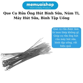 Cọ rửa ống hút bình sữa, cọ rửa dây máy hút sữa cho bé [Thép không gỉ, uốn cong dễ dàng]