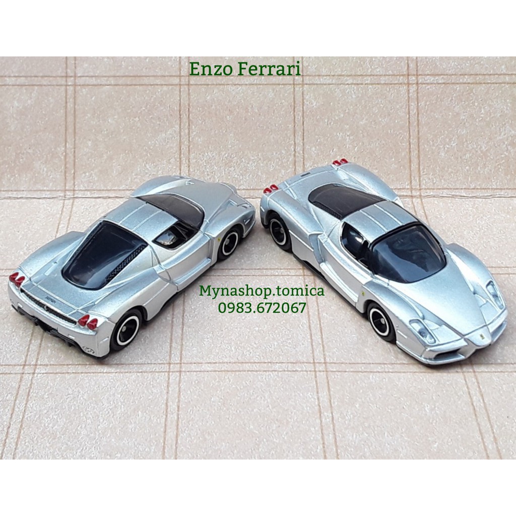 Đồ chơi mô hình tĩnh xe tomica không hộp, Enzo Ferrari (màu bạc silver)