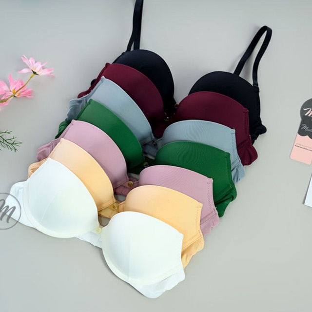 Áo Lót Nữ Mút Mỏng Có Gọng Nâng Ngực Trơn Mây Daisy (Mustoto MA0301)