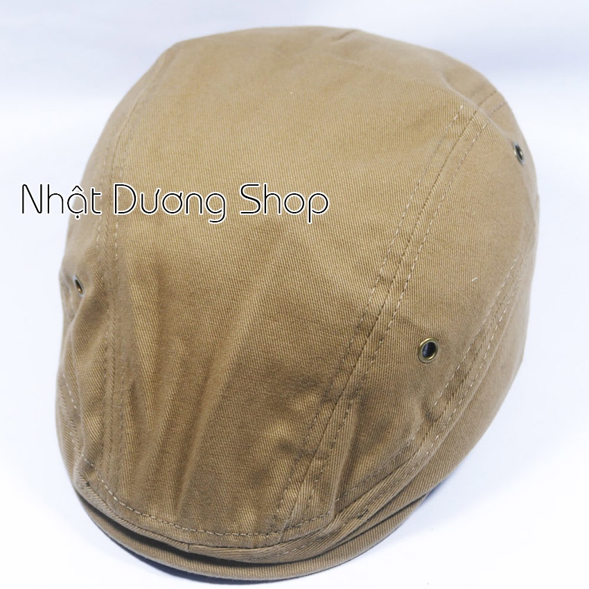 Nón Beret người lớn không có logo - Chất liệu vải Kaki cao cấp mang phong cách chửng chạc và sành điệu