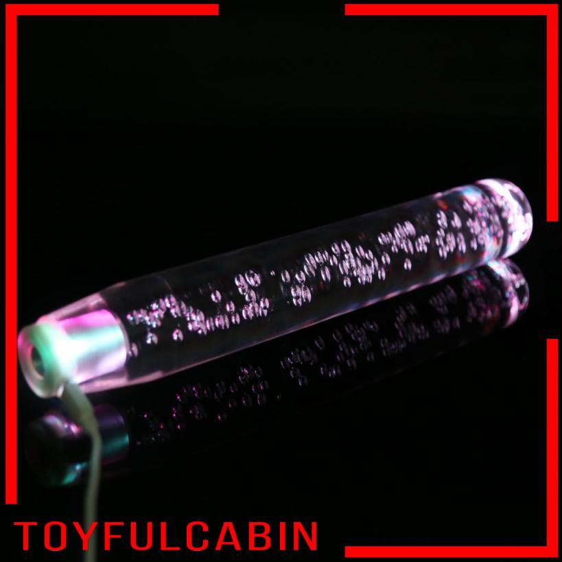 Núm Gạt Cần Số Xe Hơi Có Đèn LED Hình Bong Bóng Pha Lê Thông Dụng 25cm