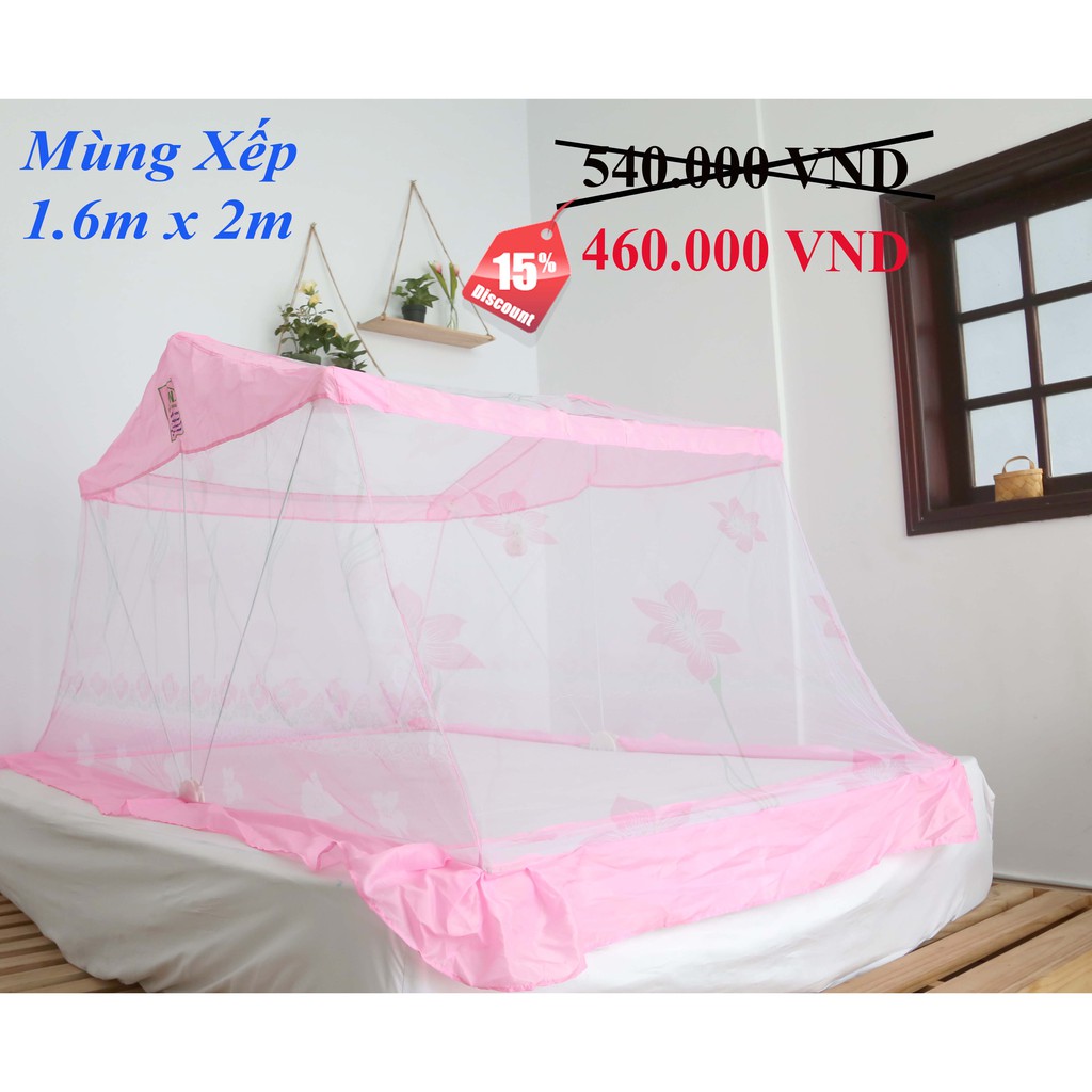 Mùng Xếp Thông Minh Hưng Ngân (loại 1m6x2m)