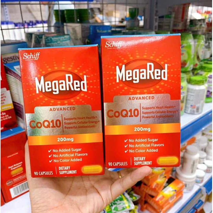 Viên uống hỗ trợ tim mạch Megared COQ10 200mg, 90v , Mỹ