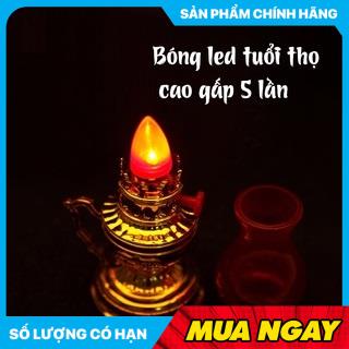 Đèn dầu thờ cúng chạy pin, Đèn thờ cúng vĩnh cửu siêu bền - Không dùng dây, nhỏ gọn, tiện lợi