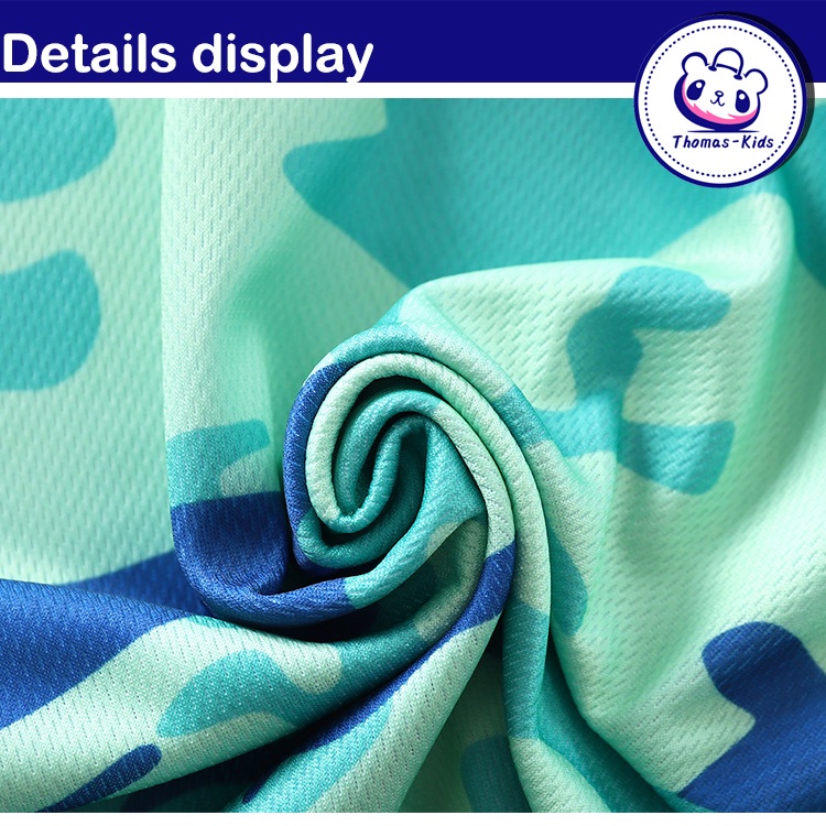 Bộ Đồ 2 Món Áo Thun Tay Ngắn + Quần Đùi Mau Khô D152 Dành Cho Trẻ Em 4-10 Tuổi