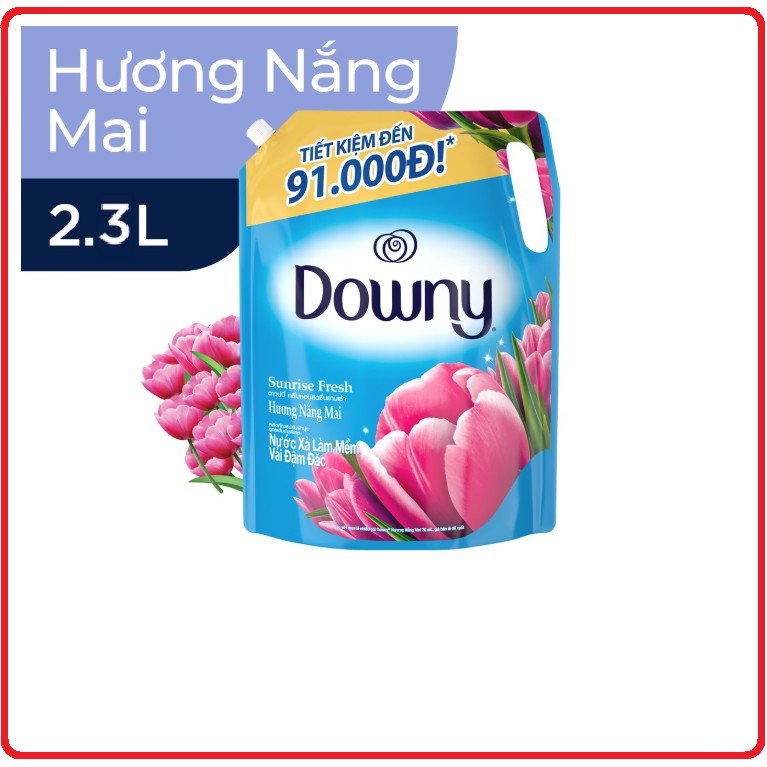 Nước Xả DOWNY Hương Nước Hoa Túi 2,4L/2,2L