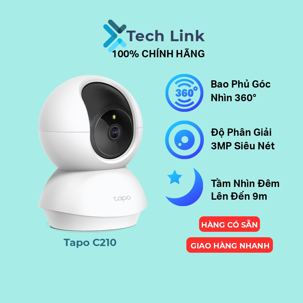 [Hỏa tốc] Camera Wifi TP-Link Tapo C200 / C210 Full HD 1080P