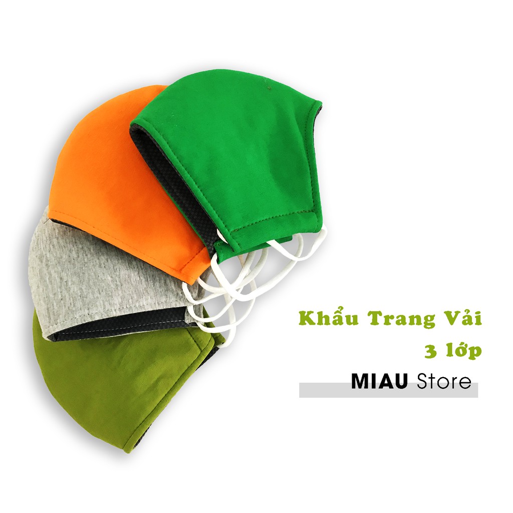 Combo 2 Khẩu Trang Vải Cotton 3 lớp dành cho Người lớn và Trẻ em | BigBuy360 - bigbuy360.vn