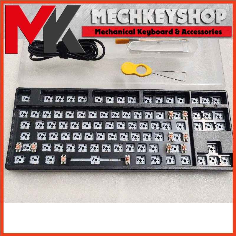 ✶✽◕Bộ kit bàn phím cơ Pila87 keymap VIA, hot swap xuôi, RGB